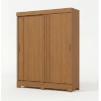 Armoire Penderie Auror - Chêne Cannelle Naturel / Beige