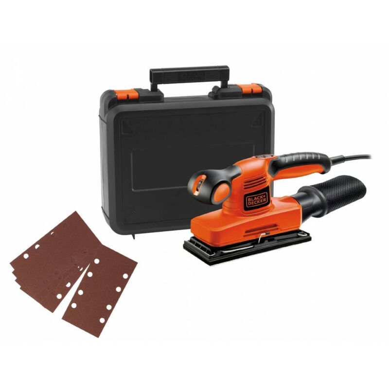 Levigatrice Orbitale VONROC 240W Con Pad 90x187 Mm – Veloce, Potente, Con Raccolta Polvere E 12 Fogli Abrasivi Inclusi