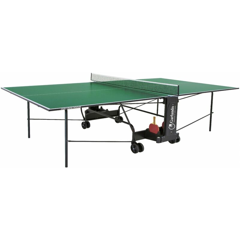 Challenge Indoor - Tavolo da ping pong - con ruote - verde