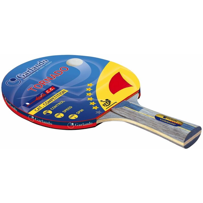 Racchetta Da Ping Pong Dunlop Blackstorm - Ideale Per Principianti, Con Gomma Invertita E Manico Concavo