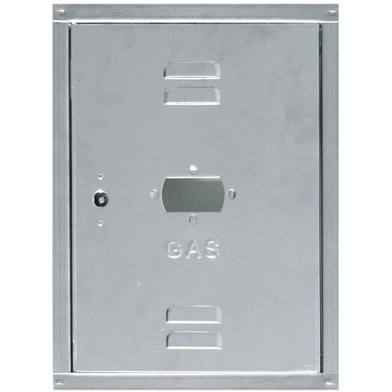 Cassetta con sportello per contatore gas, conforme a normativa UNI  9036:2015 - Cassetta cm 56 (h) x 32,5 (l) x 30 (p) 00000050850