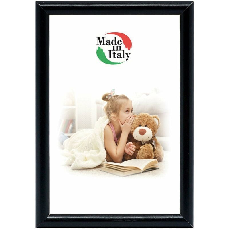 CORNICE QUADRI LIGHT 21X29,7 A4 NERO - 16 pezzi
