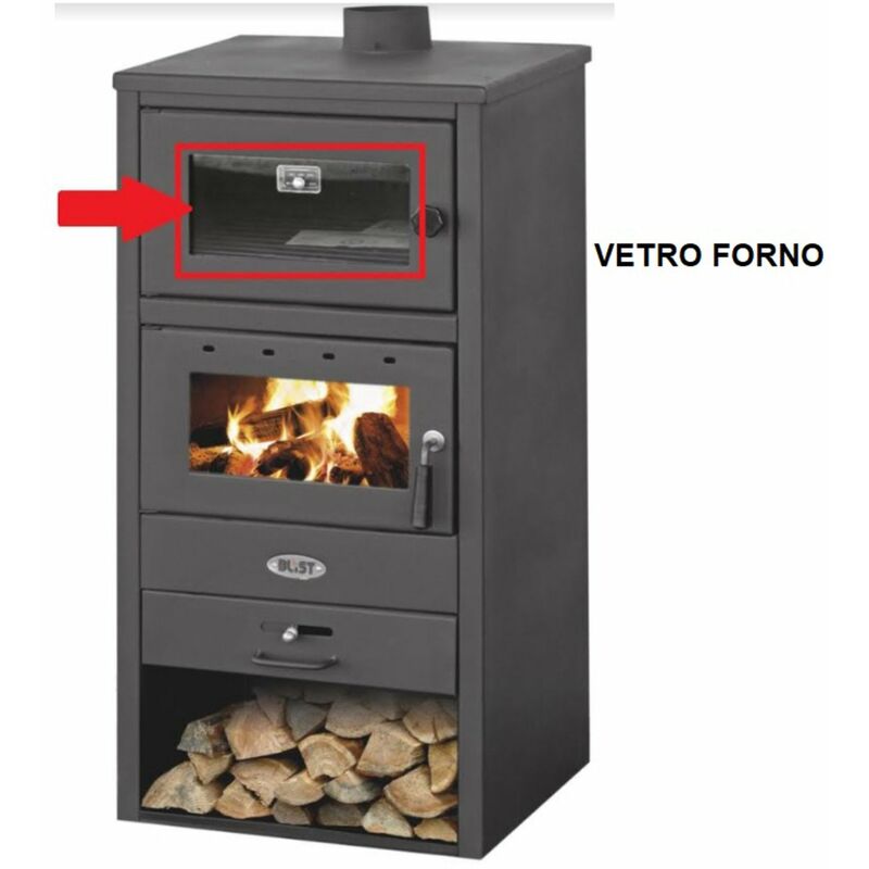 ZZ-VETRO FORNO X STUFA A LEGNA C/FORNO MOD. BLIST BR