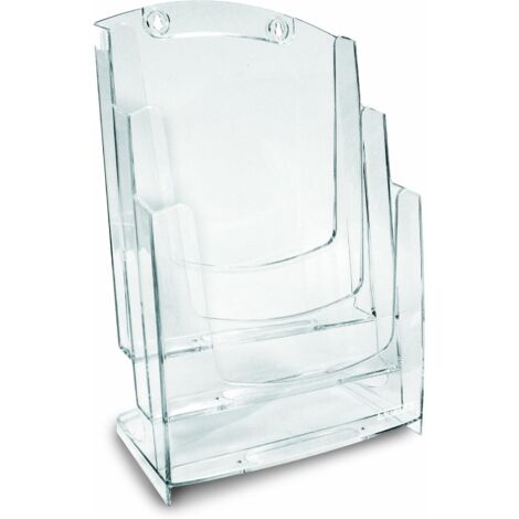 Portacorrispondenza In Acrilico Trasparente Wedo - 2 Scomparti Con Gommini Protettivi - Foto 10