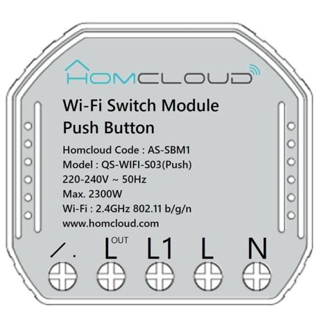 Modulo Pulsante Intelligente Wi-Fi Da Incasso (As-Sbm1)