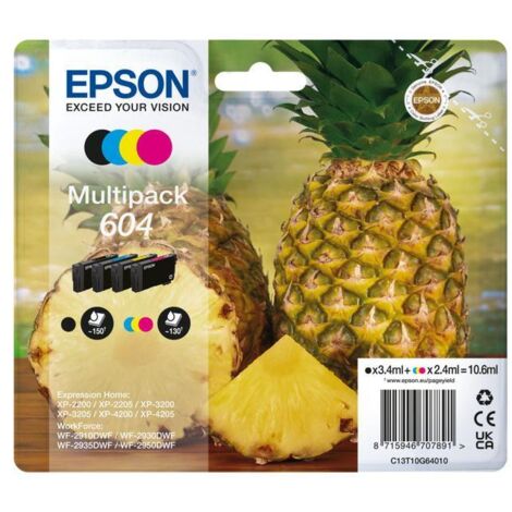 Epson 604 cartuccia d'inchiostro 4 pz Originale Resa standard Nero, Ciano, Magenta, Giallo (1/3)