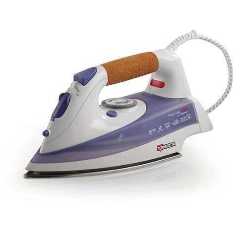 Termozeta Anti-Calc 7700B Ferro da stiro a secco e a vapore Acciaio inossidabile 2000 W Blu Bianco (1/8)