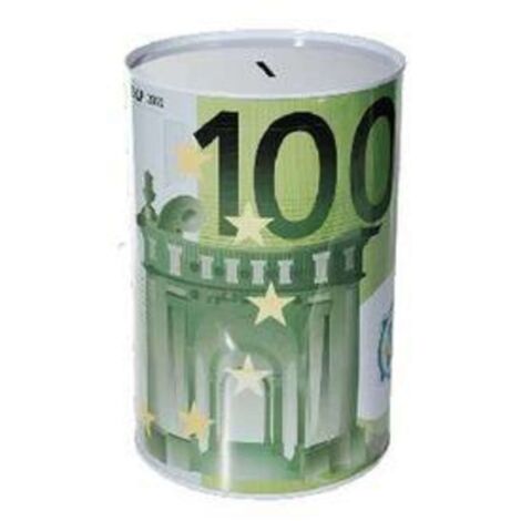 Salvadanaio In Metallo Banconota 100 Euro Xxl X1