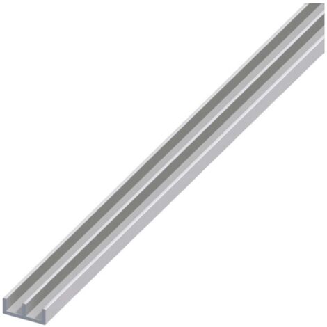 Alfer Profilo Ad Uu Alluminio Argento Satinato Mm. 18X20X1 Mt. 2