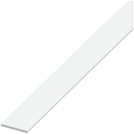 Alfer Profilo Barra Piatta Alluminio Bianco Mm. 20X2 Mt. 2 - 5 Pz