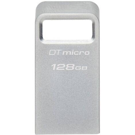 Kingston Technology DataTraveler Micro Pen Drive Chiavetta USB 128 GB 3.2 Gen 1 Argento