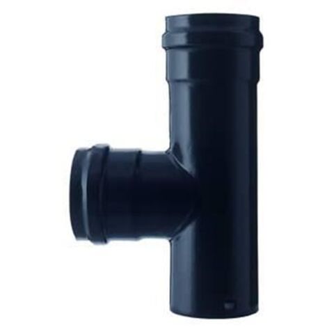 Raccordo A T Save Pn1005f Per Stufe A Pellet ø100 Mm Colore Nero Opaco
