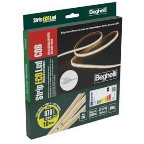 Beghelli Strip Led 230V-10W Ip65-4000K - 5 M