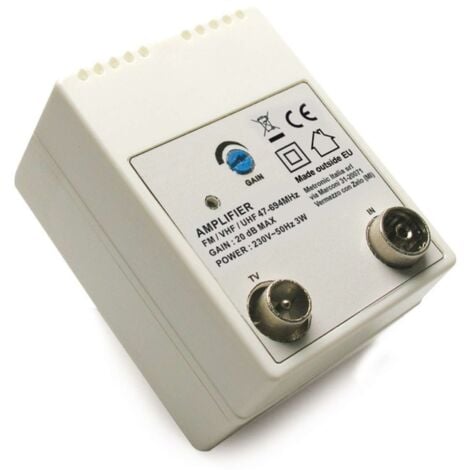 AMPLIFICADOR DE LA LÍNEA SEÑAL ANTENA TV INTERNA TELEVES 560542 LTE 10/20dB - Foto 11