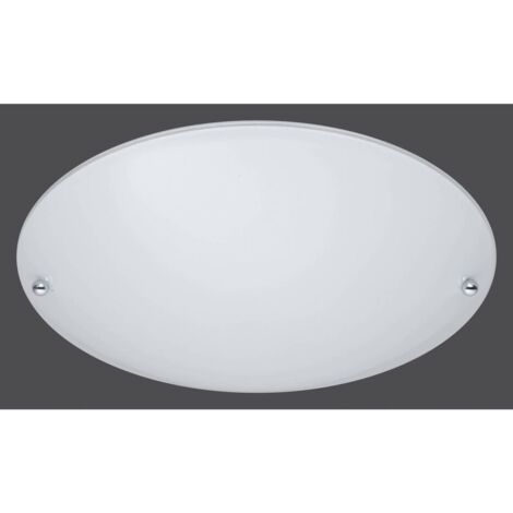 1PZ PLAFONIERA LANA VETRO SATINATO E27 D 25 CM