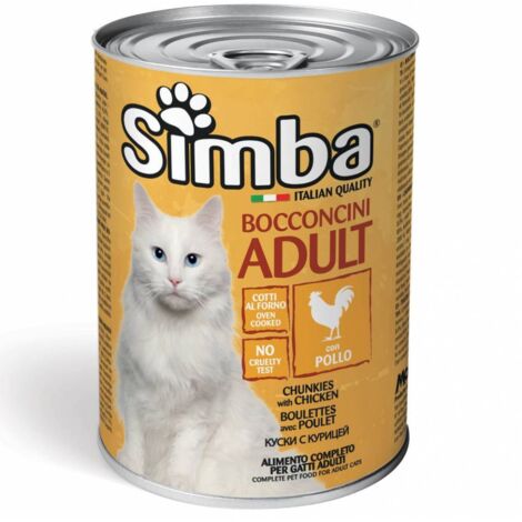 CIBO GATTO MONGE SIMBA 415 G BOCCONCINI POLLO - 24 pezzi