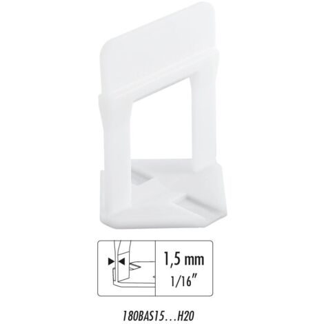 Raimondi BASE LIVELLANTE CON FERITOIA PER CUNEO H mm. 20  fuga mm. 1,5 - 200 pz.