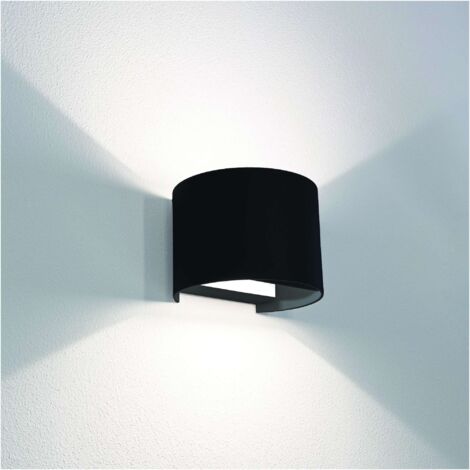 Century APPLIQUE BIDIREZIONALE TONDO A LED UP&DOWN+ 10 W-800 lm-3.000K/4.000K/6500K Col. Nero