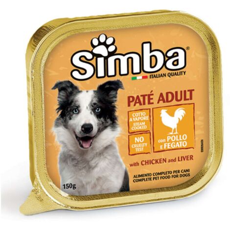 CIBO CANE MONGE SIMBA 150 G PATE VSC POLLO FEGAT - 24 pezzi