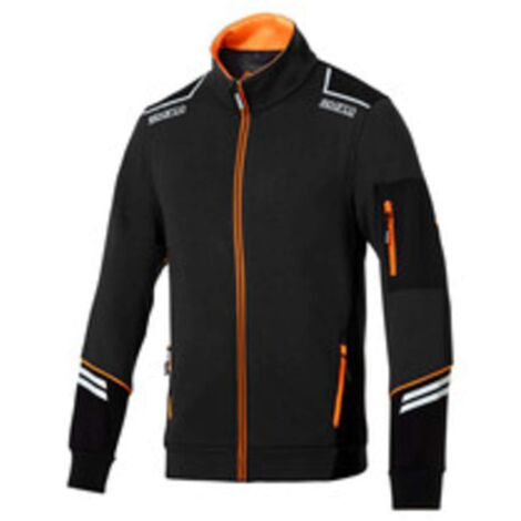 SPARCO FELPA ALABAMA BLACK ORANGE TG L