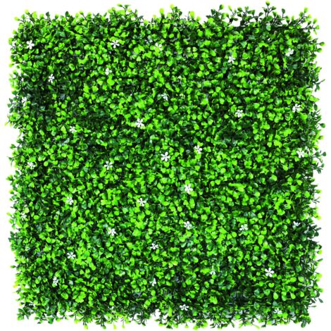 Confine SIEPE ARTIFICIALE DA PARETE MOD. BOSSO FIORITO cm. 50x50