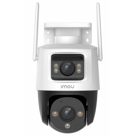 Imou Crusier DUAL 10MP (5MP+5MP) Telecamera Wi-Fi Esterno Doppio Obiettivo, 360°PTZ Videocamera Sorveglianza Esterno con Visione Notturna a Colori, Rilevamento Umano/Veicoli, IP66, Tracciamento Intell