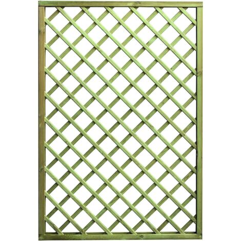 Confine PANNELLO GRIGLIATO RETTANGOLARE IN LEGNO cm. 60x180 h