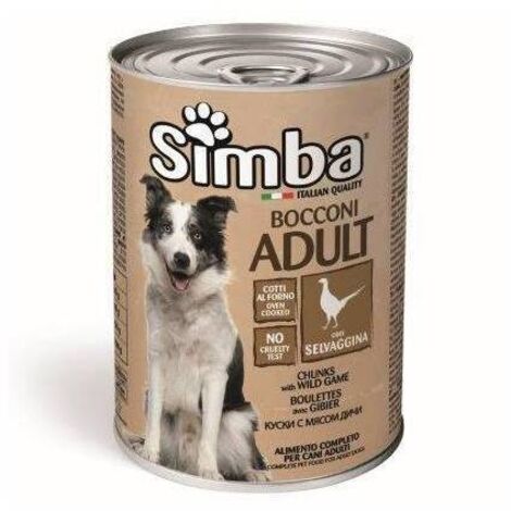 CIBO CANE MONGE SIMBA  415 G BOCCONC SELVAGG - 24 pezzi