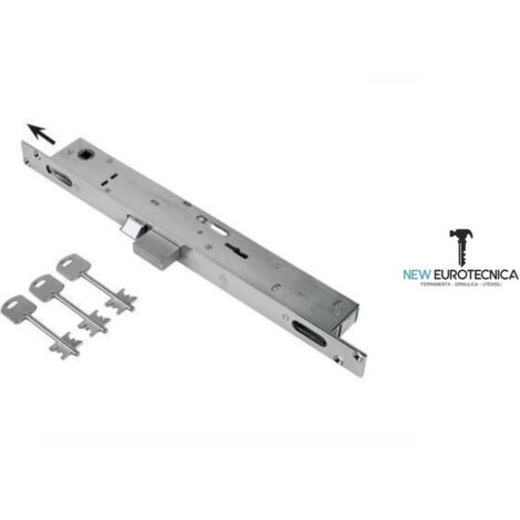 SERRATURA MONTANTE INFILARE 6603 FEB - B.Q NICH F.MM 25 DM M2 TRIPL+SCR+Q8 E.MM 23 - 1 pezzo