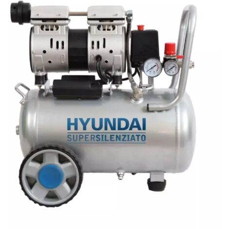 compressore aria silenziato hyundai 24l 1hp - cod. 65700p