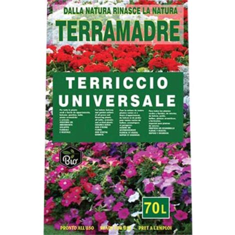 TERRICCIO UNIVERSALE TERRAMADRE TERRIFLORA - LT 70 UNI EN (42) - 1 pezzo