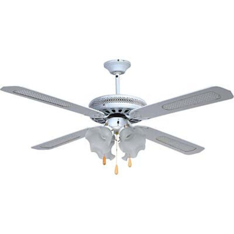 VENTILATORE DA SOFFITTO COUNTRY EFFE - BIANCO VOLT 230 WATT 70 CM 130 VEL 3 +4 LUCI + INV - 1 pezzo