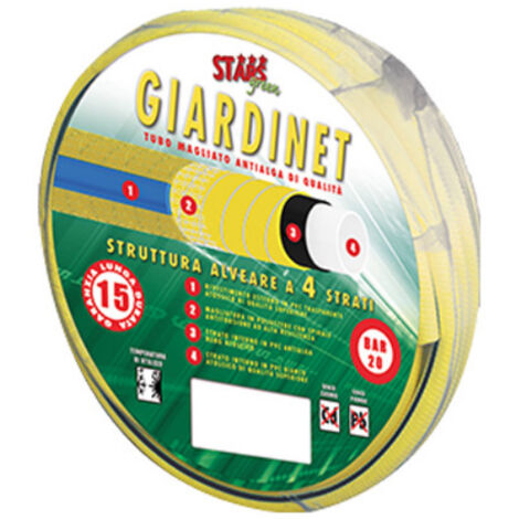 TUBO IRRIGAZIONE MAGLIATO GIARDINET STARS - MM 12 1/2 MT 15 - 1 pezzo (1/3)