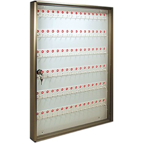BACHECA PORTA CHIAVI ALUBOX - ALLUMINIO BRONZATO CHIAVI 96 MM 550X50 H.MM 730 - 1 pezzo