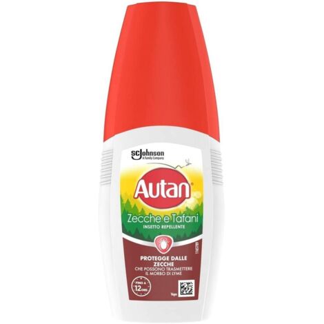 REPELLENTE INSETTI ZECCHE E TAFANI AUTAN - SPRAY VAPO ML 100 - 6 pezzi