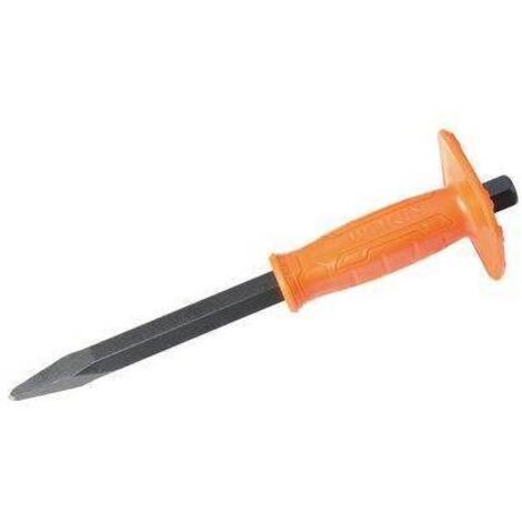 SCALPELLO MURATORE A PUNTA + SALVAMANO 2550 WOKIN - ACCIAIO FORGIATO MM 250X16X4 255010 - 3 pezzi