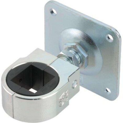 CARDINE A SALDARE MATRIX + PIASTRA 848 COMBI - ZINCATO REGOLABILE M22 X TUBOLARE MM 35X35 - 1 pezzo