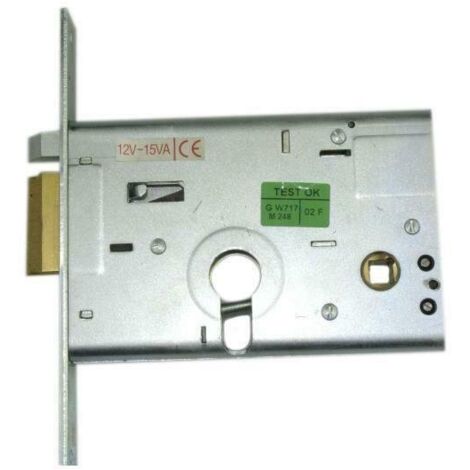 SERRATURA METALLO INFILARE ELETTRICA 14012 CISA - B.Q ZINC F.MM 16 F.SAGOM+SCR+F H.MM 82 E.MM 60 DX - 1 pezzo