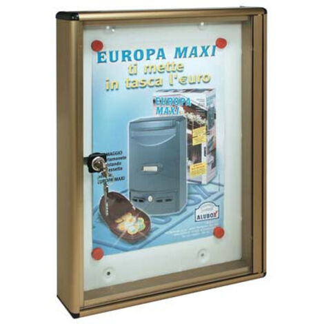 BACHECA PORTA AVVISI 1 FOGLIO cm 30 x 5 x 40 - bronzo