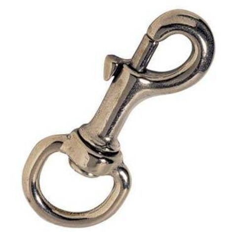 MOSCHETTONE REDINE OTTONE LUCIDO KONG - + GIRELLO L.MM 80+5/8 - 5 pezzi