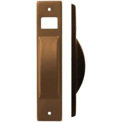 PLACCA AVVOLGITORE A SEMINCASSO - ACCIAIO VERNICIATA BRONZO MM 40X195 - 5 pezzi