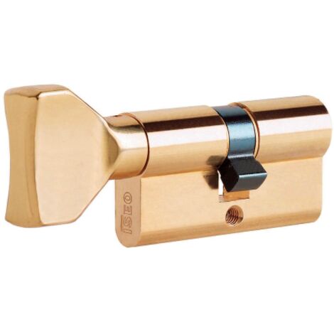 CILINDRO SAGOMATO + POMOLO 8259 ISEO - OTTONE CHIAVI 3 MM 60 30+30 - 1 pezzo (1/2)