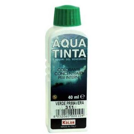 COLORANTE ACQUA AQUATINTA - 311 VERDE PRIMAVERA ML 40 - 10 pezzi