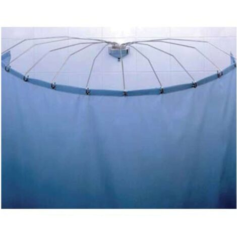 REGGITENDA AD OMBRELLO X DOCCIA - INOX ASTE 8 180° - 1 pezzo