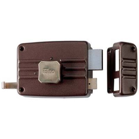 SERRATURA LEGNO APPLICARE 400 ISEO • C.STACCATO M3+TIRANTE+POMOLO E.MM 60 SX
