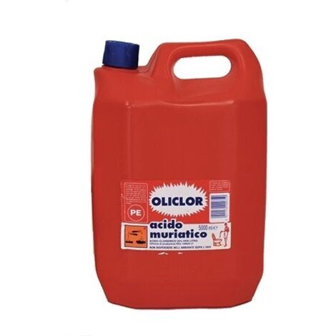 ACIDO CLORIDRICO MURIATICO 15% OLICLOR - LT 5 - 4 pezzi