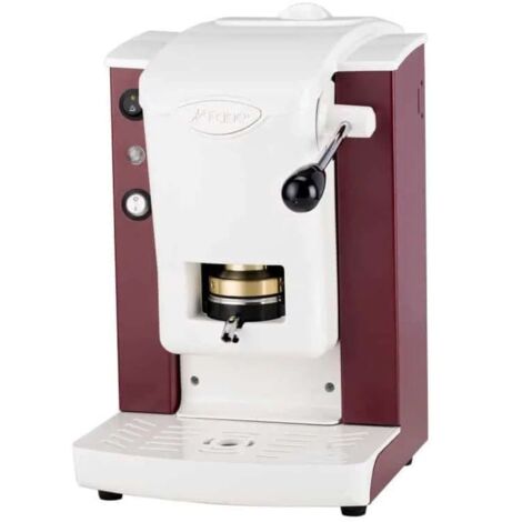FABER MACCHINA DA CAFFE' A CIALDE SLOT BASIC OTTONE BORGOGNA/BIANCO