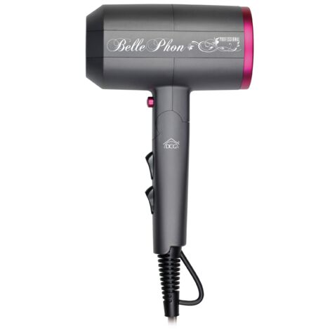 Asciugacapelli phon pieghevole da viaggio 2100w htd8270 belle phon dcg