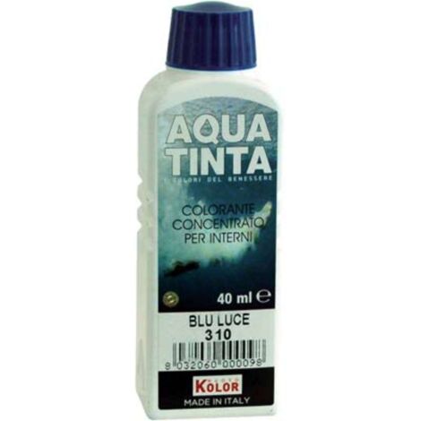 COLORANTE ACQUA AQUATINTA - 310 BLU LUCE ML 40 - 10 pezzi