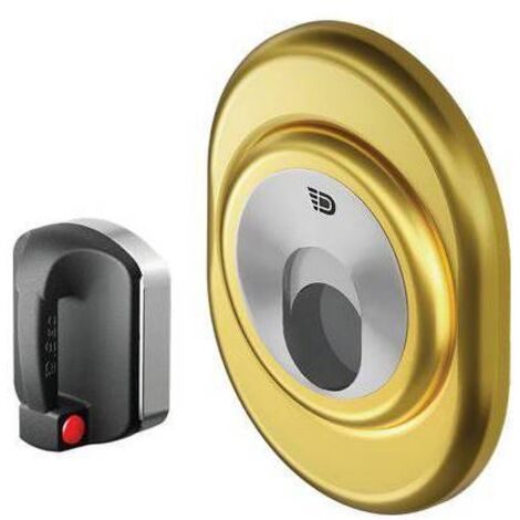 DEFENDER MAGNETICO MRM500F REGOLABILE HAND DISEC - INOX OTTONE LUCIDO F.S I.MM 38 D.MM 50 H.MM 14- 25 - 1 pezzo